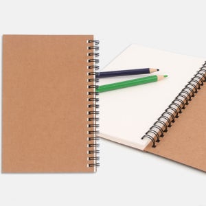 줄없는 크라프트 스프링노트 스케치 메모장 낙서 캘리그래피 연습장용