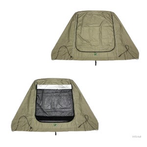 WSstore 차박 트렁크텐트 (130x100x160cm) (폴대형 카키) 차박도킹텐트