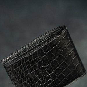 [블랙컬러추가행사] 남자 반지갑 리얼 악어가죽 남성 지갑 품프로젝트