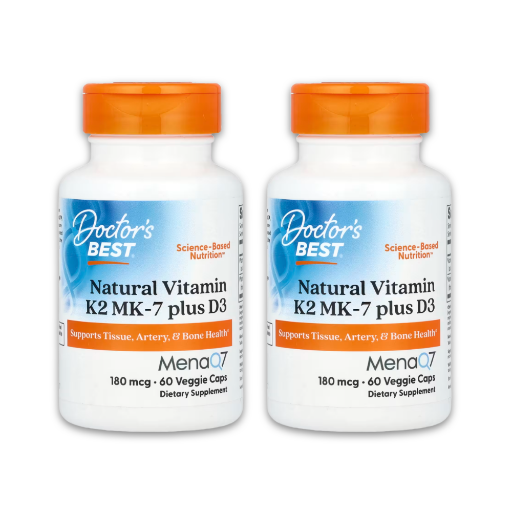 닥터스베스트 비타민 K2 MK 플러스 D3 180mcg MK7 메나Q7 60캡슐, 2개