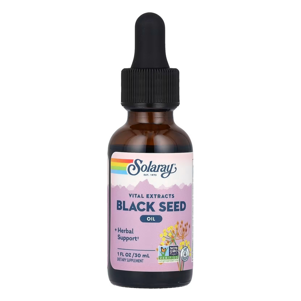 솔라레이 바이탈 추출 <b>블랙씨드 오일</b> 1fl온스 30ml