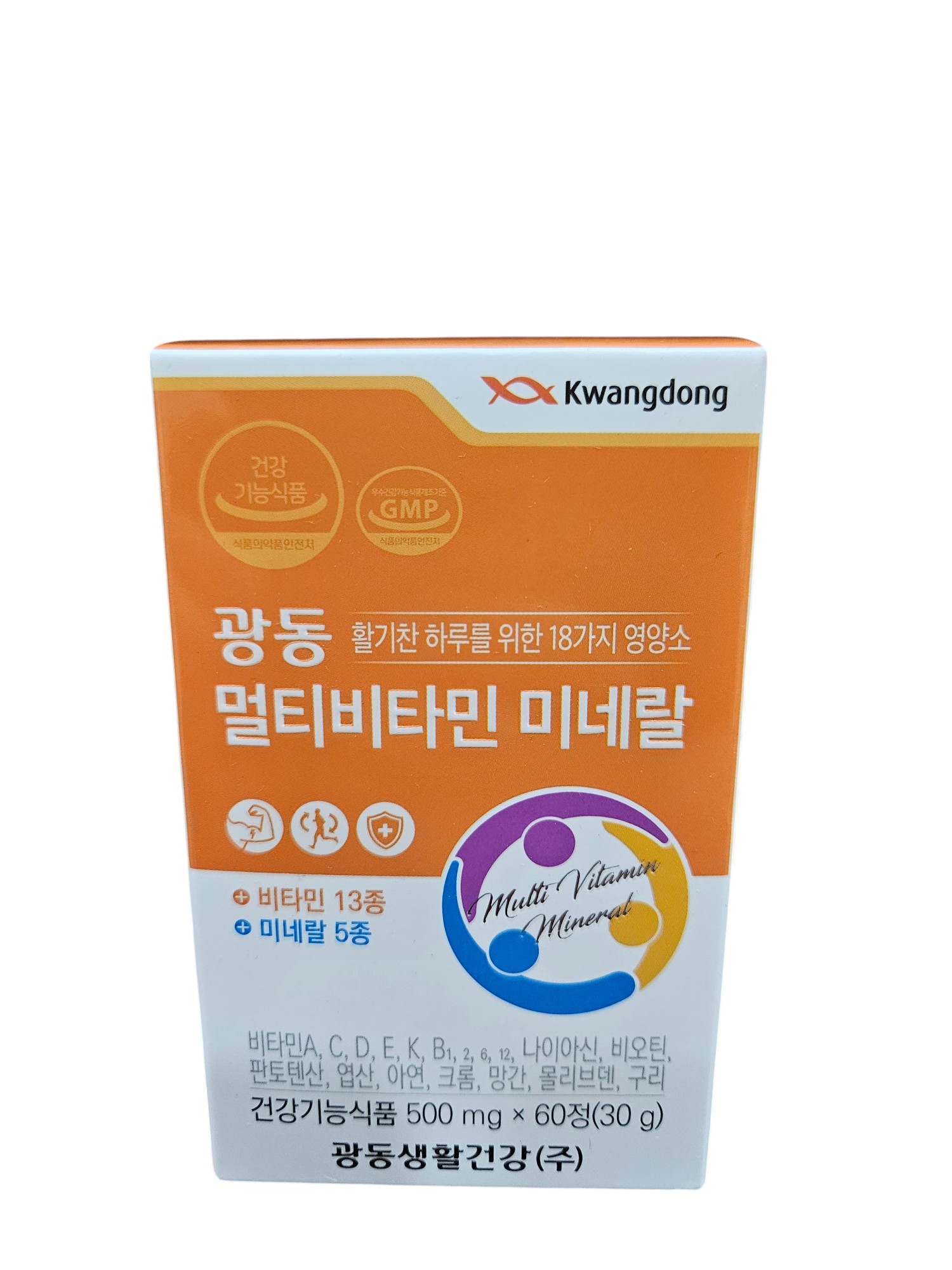 광동생활건강 <b>멀티</b>비타민<b>미네랄</b> 500mg x 60정