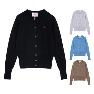 비비안웨스트우드 가디건 파인 울 베이직 크루넥 1612152005