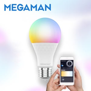 LED 전구 메가맨 스마트 IoT 9W RGB 밝기조절 E26