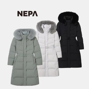 네파 여성 25 F/W 프리미아 기능성2L 그래핀 기능안감 폭스퍼 구스 롱 다운자켓