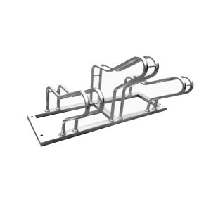 아파트 자전거 거치대 말굽형 A타입 3대분 공공시설 다세대주택 자전거보관대 주문제작 가능