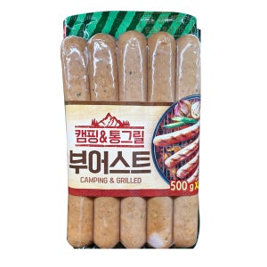동원 캠핑통그릴 부어스트 500g x 3입 아이스팩포장