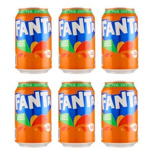 코카콜라 유럽환타 이탈리아 환타 오렌지맛 과즙 12% 오렌지, 150ml, 6개
