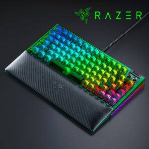 [국내정발] 레이저 블랙위도우 V4 75% 팬텀그린 영문판 오렌지축