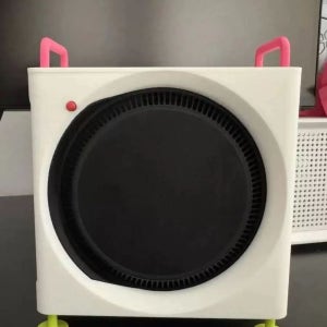 맥미니 M4 액세서리 케이스 거치대 스탠드형 받침대 바퀴형 실버