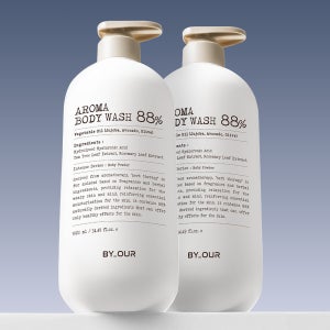 바이아우어 약산성 퍼퓸 아로마 바디워시 베이비파우더향, 1.02L, 2개