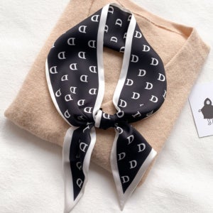 여성 D 로고 쁘띠 미니 스카프