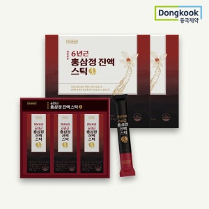 [총60포] 동국제약 천년보감 프리미엄 국내산 6년근 홍삼정 진액스틱 300g, 2개