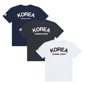 해병대 MARINE ROKMC 코튼 라운드 반팔 티셔츠 빅사이즈 S-12XL
