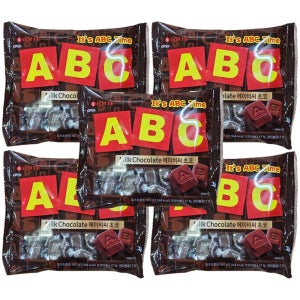 롯데 ABC 초콜릿 187g X 5개
