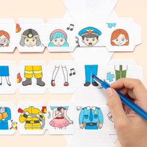 종이회전그림판 직업 체험 장래희망 자기소개만들기