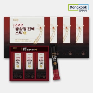 [총120포] 동국제약 천년보감 프리미엄 국내산 6년근 홍삼정 진액스틱 300g, 4개