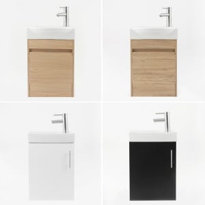 피널리 미니 세면대 하부장 세트 벽걸이형 400x220 설치의뢰 서울경기 문앞배송