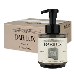 바빌룩스 퍼퓸 핸드워시 네이처 우드 대용량 항균 99% 손세정제 물비누 500ml, 20개