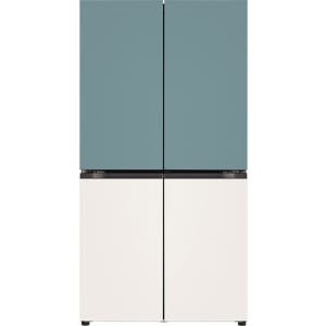LG전자 T873MTE111 오브제컬렉션 4도어 870L 양문형냉장고 (클레이민트+베이지) 포유