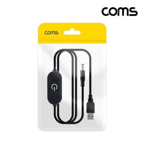 스위치 터치 전원 케이블 1m USB to DC LED 표시등 5V Coms 12V