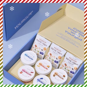 유얼거트 그릭요거트 생일 감사 축하 건강 선물 세트 (그릭요거트 5개+그래놀라 3봉)