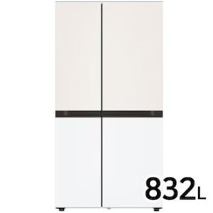 LG전자 디오스 AI 오브제 냉장고 S836MEQ032 베이지 에센스화이트 832L 포유