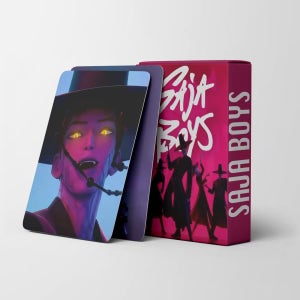 H 케이팝 데몬 헌터스 굿즈 포토 카드 케이 팝 저승사자 헌트릭스 55장 세트 포카 케이팝 사자보이즈 Photo card