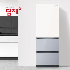 위니아 딤채 330리터 스탠드형 김치냉장고 VDT33JEPISNT 샤인스노우노바실버 기사방문 무료설치 폐가전수거