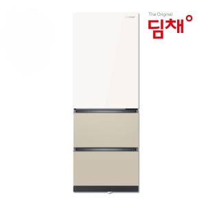 위니아 딤채 330리터 스탠드형 김치냉장고 VDT33JEPISOT 샤인스노우오트밀 기사방문 무료 설치 폐가전 수거