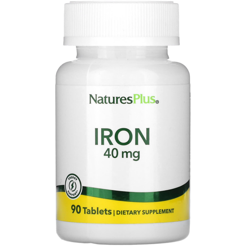네이처스플러스 철분 <b>Iron 40mg</b> 90정