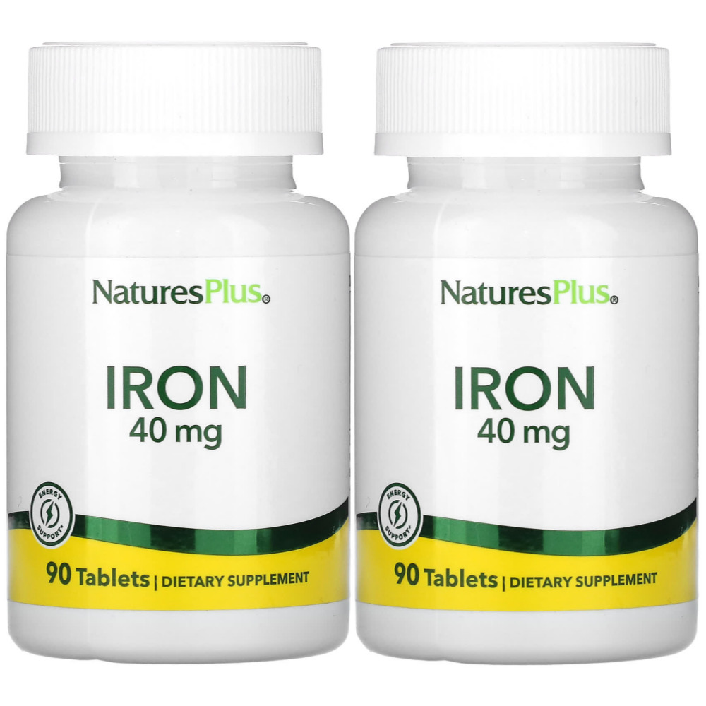 네이처스플러스 철분 <b>Iron 40mg</b> 90정 2개