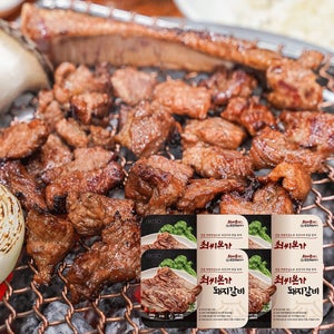 최씨본가 24년 전통 맛집 국내산 수제 양념 돼지갈비 500g, 4개