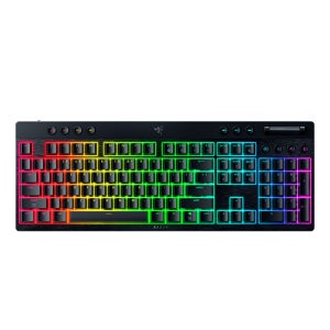 [레이저 코리아] 블랙위도우V4 로우 프로파일 무선 게이밍 키보드 블랙, 오렌지축