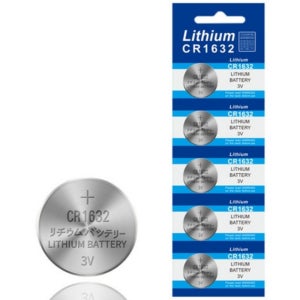 CR1632 자동차키 스마트키 납작 코인 배터리 동전 리튬 건전지 5개
