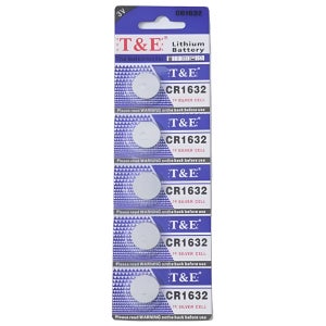 CR1632 자동차키 스마트키 납작 코인 배터리 동전 리튬 건전지 5개