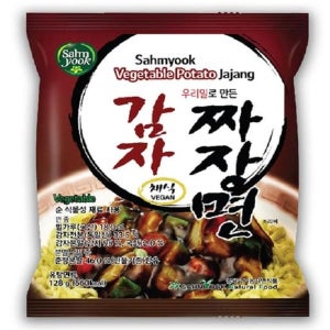 채식 우리밀 감자 짜장라면 128g 8봉 컵라면 칼국수