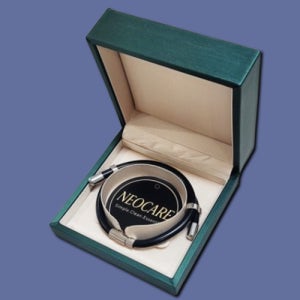 네오디뮴 팔찌 자석 실리콘 목걸이 남자 여자 칼로 혈액순환 건강, M사이즈(25cm)