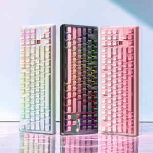 독거미 F87 Pro V2 (2세대) GIF 디스플레이 AULA 기계식 키보드 코럴축