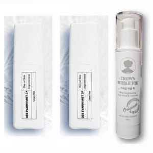 에바린 미스트 37 60ml, 2개 선물 CROWN BUBBLE TOK(크라운버블톡) 미백 주름 기능성 에센스 1개 45ml