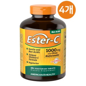아메리칸헬스 에스터C 바이오플라보노이드 비타민C 1000 mg 180정, 4개