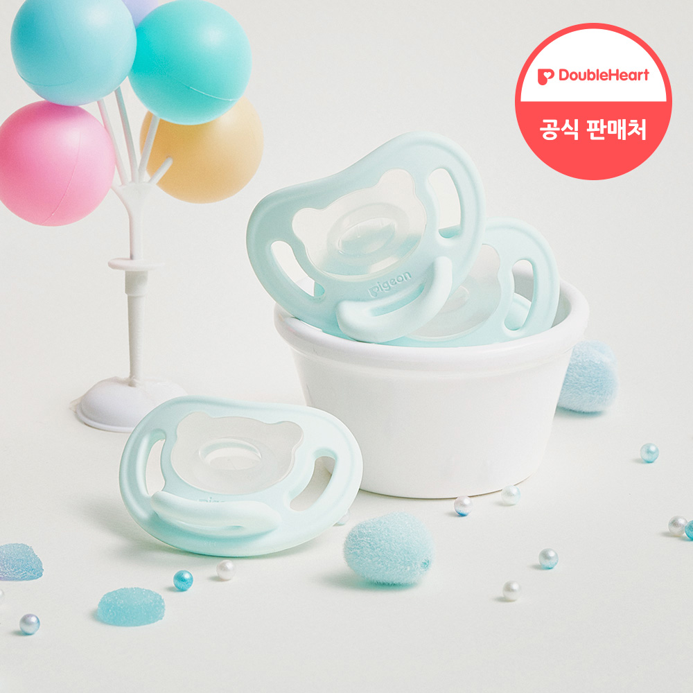 더블하트 통잠쪽쪽이 노리개젖꼭지 소프트버디 스윗드림 드리밍민트(S/0개월~)