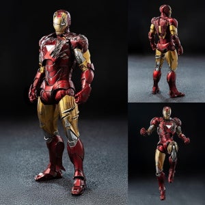 쓰리제로 마블 스튜디오 인피니티 사가 DLX 아이언맨 마크 6 배틀 데미지 DLX 시리즈 피규어