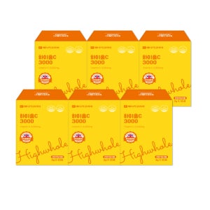 메디카코리아 하이홀C 퓨어 고함량 영국산 비타민C 3,000mg 30포 90g, 6개
