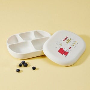 스누피 리틀럽 실리콘 흡착 식판 세트