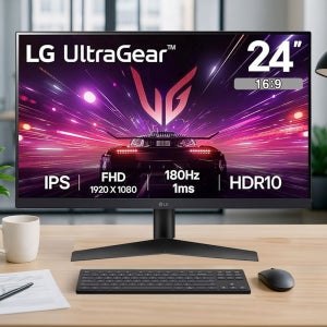 LG전자 울트라기어 24GS60F 60cm(24인치) FHD IPS 180Hz 게이밍모니터