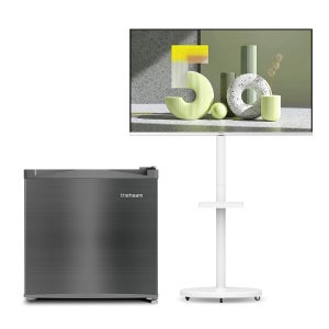 더함 스마트 TV 81cm(32인치) 라이트 QLED+46L 냉장고 원룸 이사 패키지