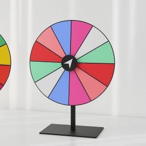 파스텔톤 회전룰렛 12칸 레인보우톤 추첨 경품 게임 이벤트