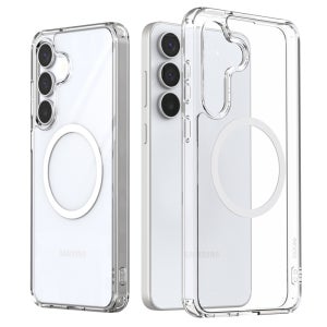 Qi2 Ready 인증 아라리 갤럭시 맥세이프 케이스 범퍼 듀플M 클리어, 갤럭시S25 FE