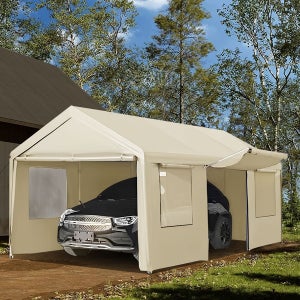 캐노피천막 3x6M 주차천막 쉘터 야외텐트 주차장 작업장 그늘막 휴게실